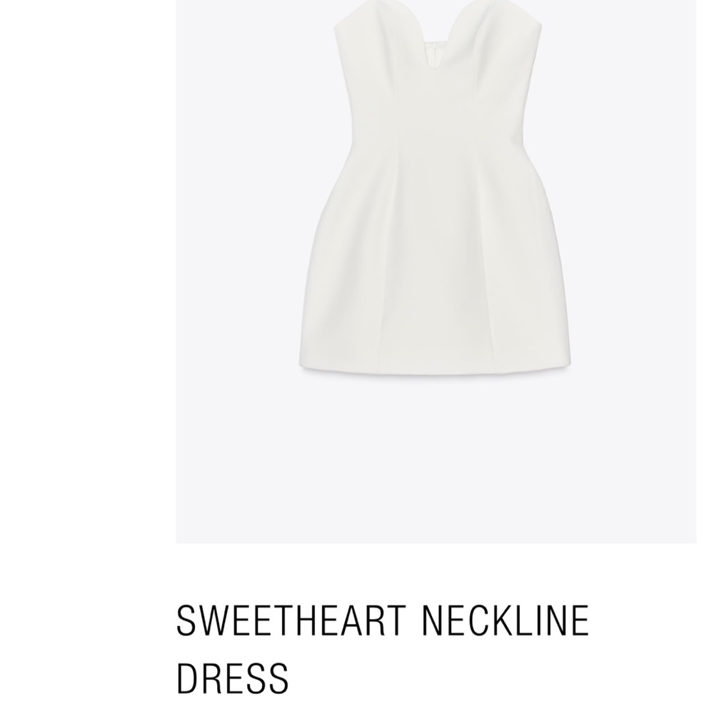 Zara White Mini Dress